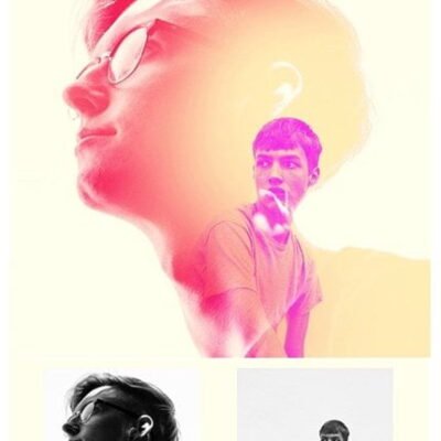 Double Color Exposure Photoshop Actions V2