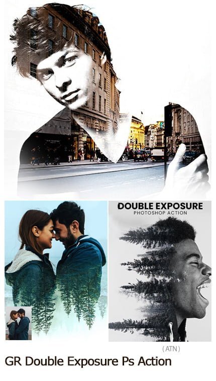 double.exposure.photoshop.action.2019 Double Exposure Photoshop Action 2019