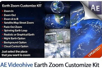 Earth Zoom Customize Kit After Effects Templates