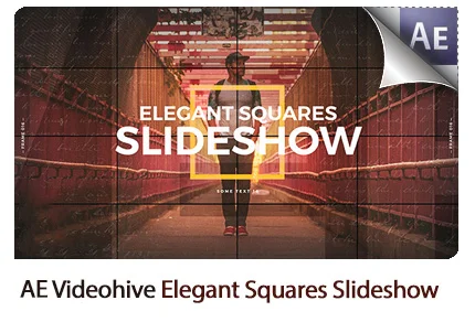 Elegant Squares Slideshow After Effects Templates