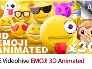 EMOJI 3D Animated After Effects Template