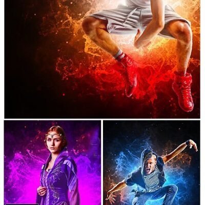 Energy Dispersion Animation Photoshop Action