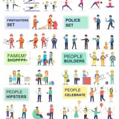 Flat People Characters Pack