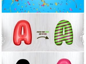 Foil Balloon Text Effect Action