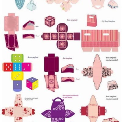 Gift Boxes For Cut Vector Image