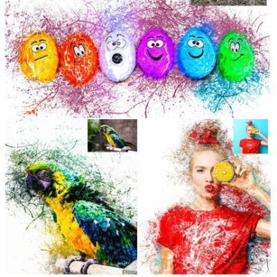 Glitter Lines Photoshop Action