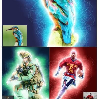 Glowing Edges Effect Photoshop Action