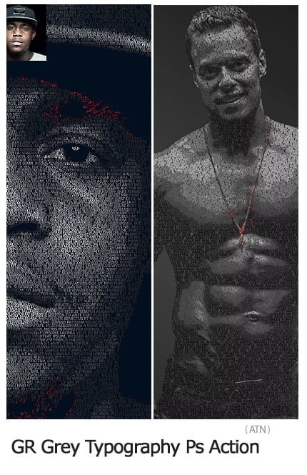 grey.typography.photoshop.action Grey Typography Photoshop Action