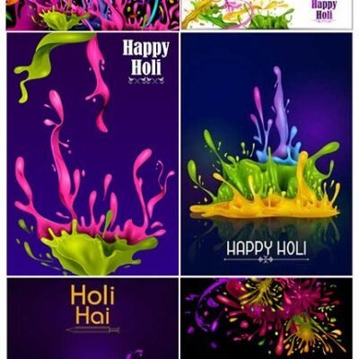 Happy Holi Vector Colorful Vector Illustration