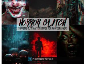 Horror Glitch Photoshop Action