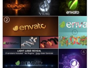 Incandescent Epic Magic Particles Blooming Logo Light Logo Fire Logo