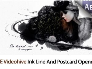 Ink Line And Postcard Opener After Effects Templates