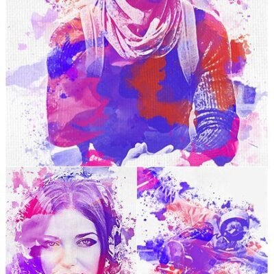 Joy Watercolor Photoshop Action