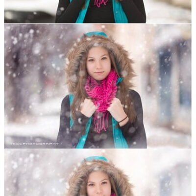 KCC Snow Day Photoshop Actions And Snow Overlays