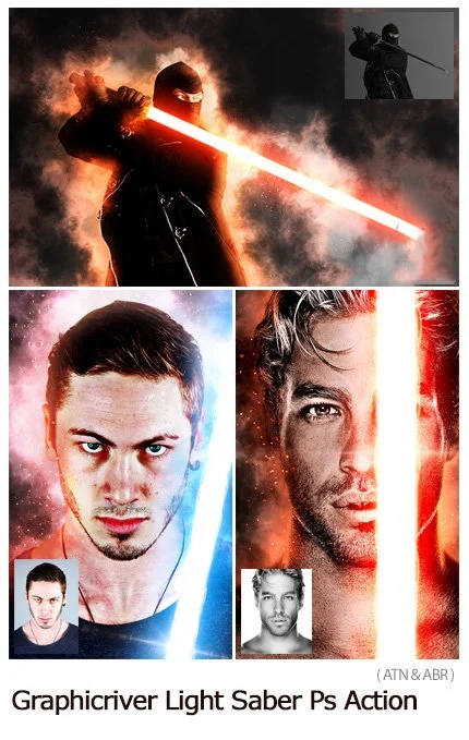 Light Saber Photoshop Action