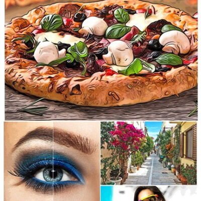 MicroPro Cartoon Oil Photoshop Action