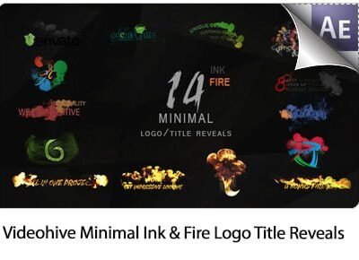 Minimal Ink And Fire Logo Title Reveals Package