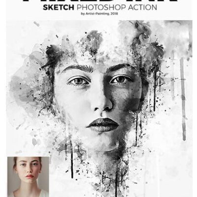 Mixed Ink Sketch Photoshop Action