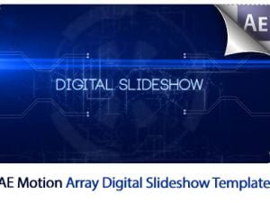 Motion Array Digital Slideshow After Effects Template