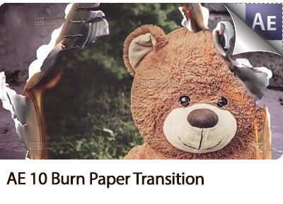 Motion Elements 10 Burn Paper Transition After Effects Project