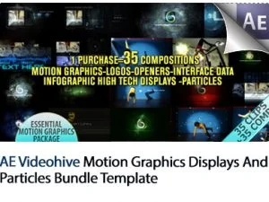 Motion Graphics Displays And Particles Bundle AE Templates