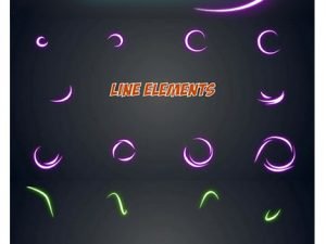 Neon Element Pack After Effects Template