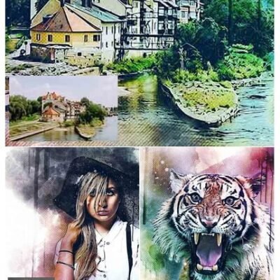 OilyXign Modern Watercolor Art