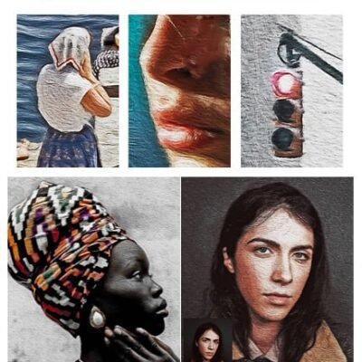 painting art photoshop action rough strokes edition