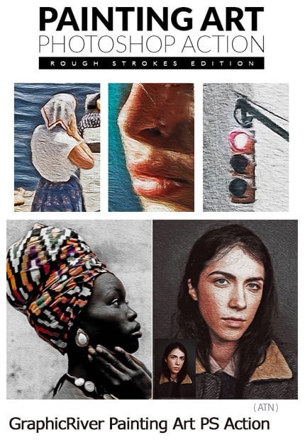 painting.art.photoshop.action.rough.strokes.edition painting art photoshop action rough strokes edition