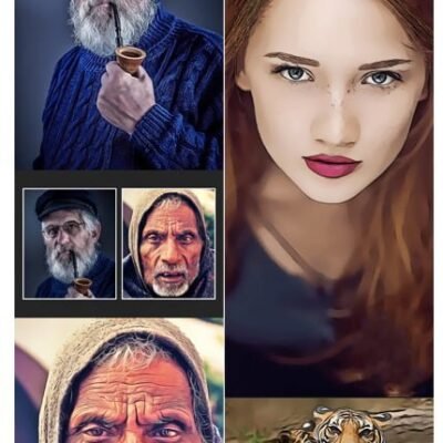 painting comics and cartoon actions bundle