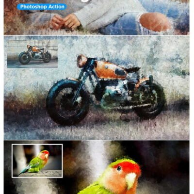 palette knife oil painting action