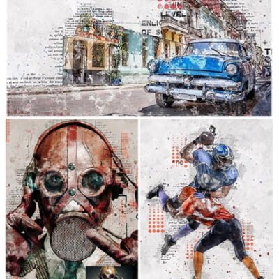 paper book photoshop action