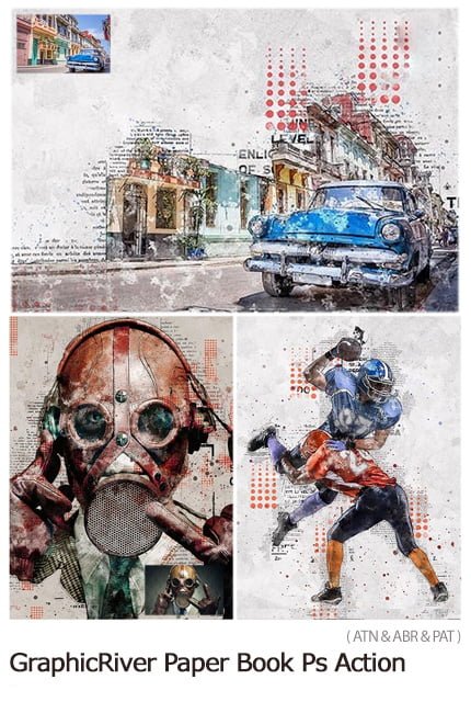 paper.book.photoshop.action paper book photoshop action