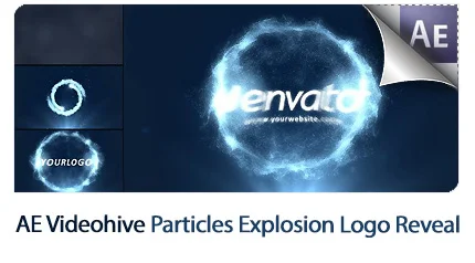 particles explosion logo reveal after effects templates