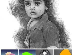 pencil draw photoshop action