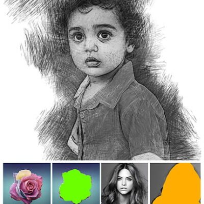 pencil draw photoshop action