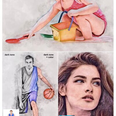 pencil drawing photoshop action