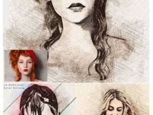 pencil sketch photoshop action 02