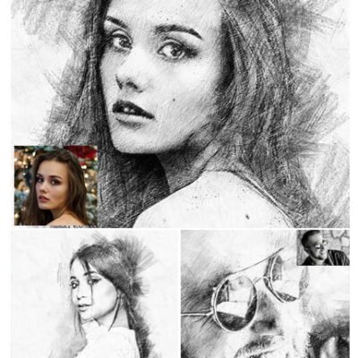 pencilum real hand drawn photoshop action