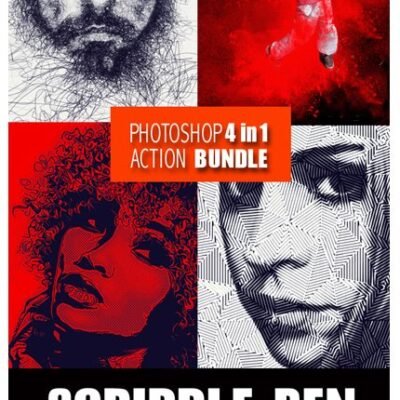 photoshop 4in1 actions bundle