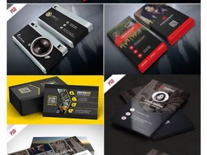 professional business cards psd templates bundle