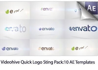 Quick Logo Sting Pack 10 Clean Rotation After Effects Templates