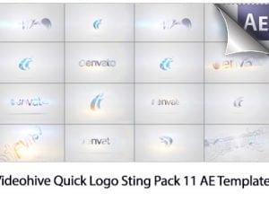 Quick Logo Sting Pack 11 Clean And Minimal AE Template