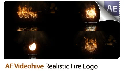 Realistic Fire Logo