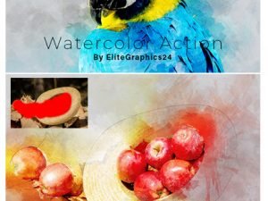 Realistic Watercolor Photoshop Action