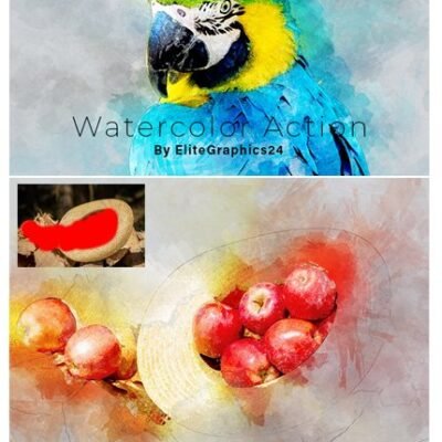 Realistic Watercolor Photoshop Action