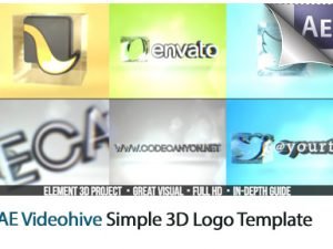 Simple 3D Logo After Effects Templates