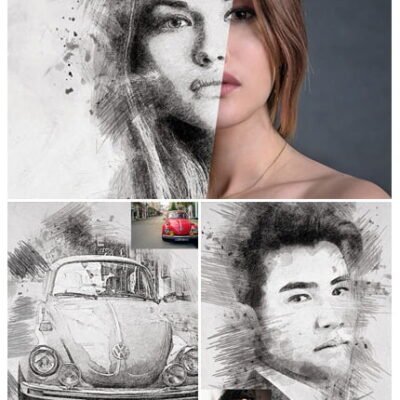 Sketch Drawing Photoshop Action