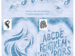 Snow Engraving Photoshop Action