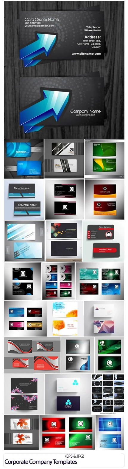 Stock Vectors Business Card Template eps